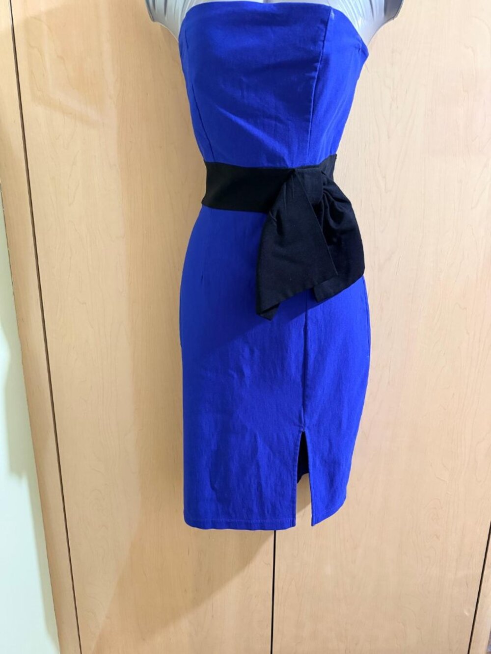 Bailey Blue Royal Blue Strapless Cocktail Dress Size S